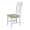 International Concepts San Remo Splatback Chair, Set of 2, White/Natural C02-10P - alternate 3